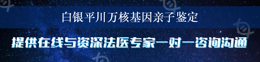 白银平川万核基因亲子鉴定